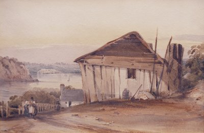 Le Hangar à bateaux de Billy Blue, 19e siècle - Conrad Martens